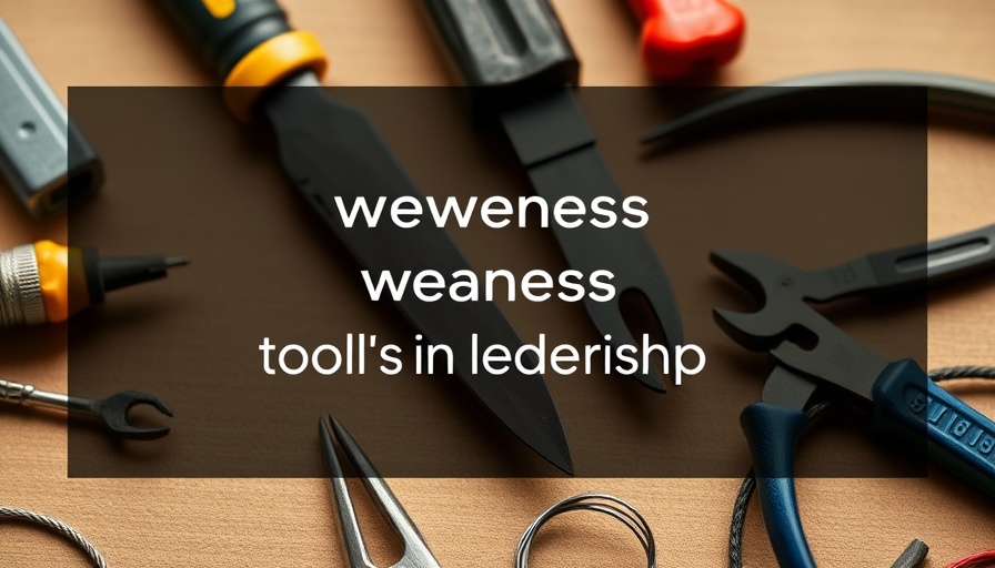 Tools symbolizing power of weaknesses in leadership.