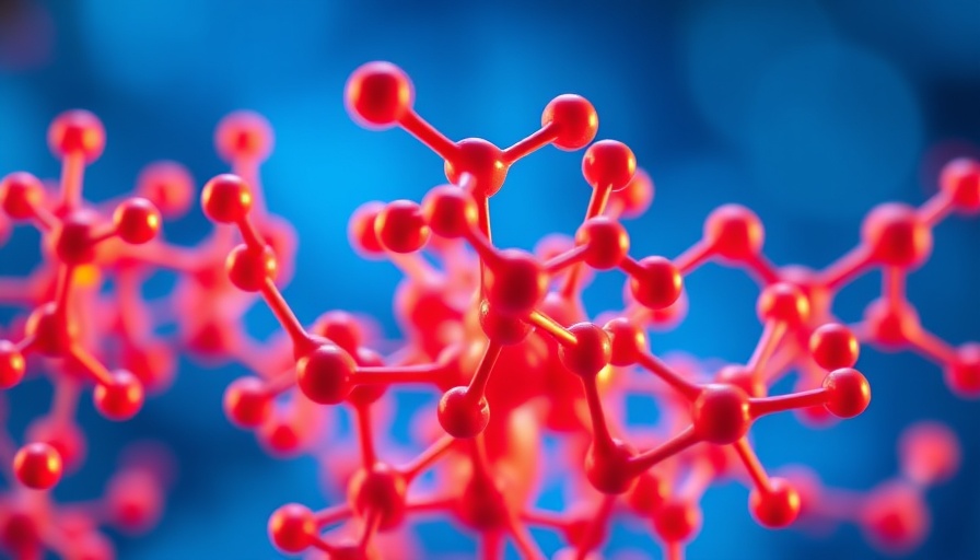 Quantum AI drug discovery concept with molecular structures