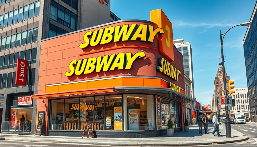 Subway creative agency transition featured in vibrant restaurant exterior