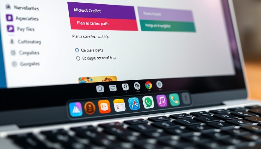 Close-up of Microsoft Copilot interface on MacOS laptop screen.