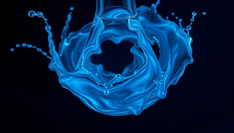 India chemicals industry growth: blue liquid swirling around a flask