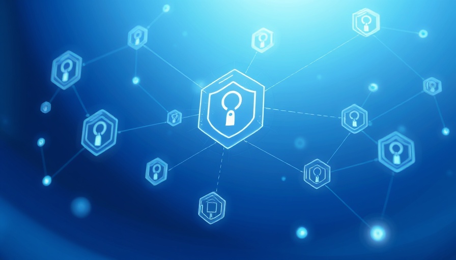Futuristic digital interface showcasing AI-powered data protection.