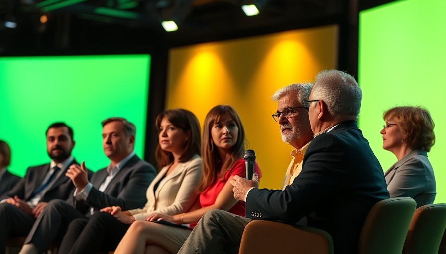 Panel discussion at conference on AI marketing tools.