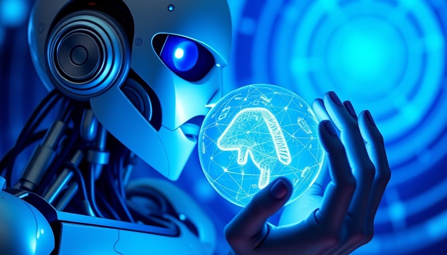 Futuristic robot showcasing on-device AI performance.