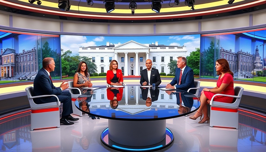 Lively newsroom discussion on MSNBC with diverse hosts.