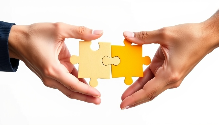 Hands with puzzle pieces symbolize turnkey enterprise AI platform.