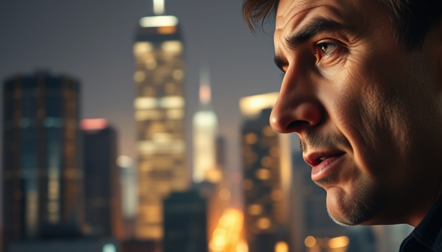 YouTube advertisement growth visual in an urban night scene.