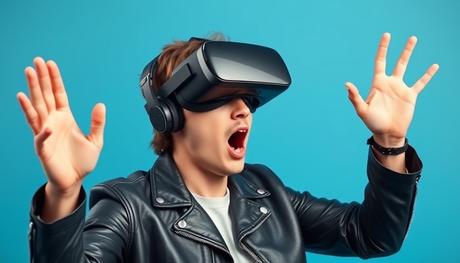 Man with VR headset experiencing virtual reality; MCP Gateway for AI Integration.