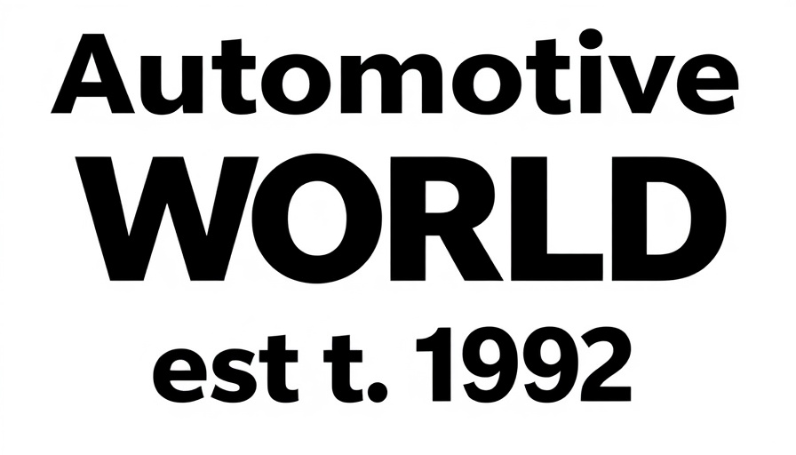 Automotive World est. 1992 logo design.