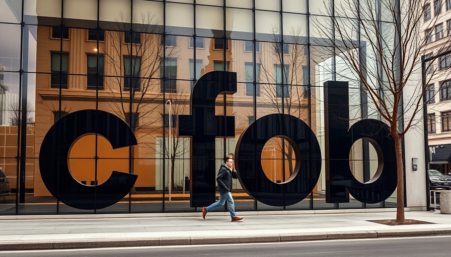 Reflective building entrance showcasing cfpb, relevant to compliance risk for undocumented borrowers.