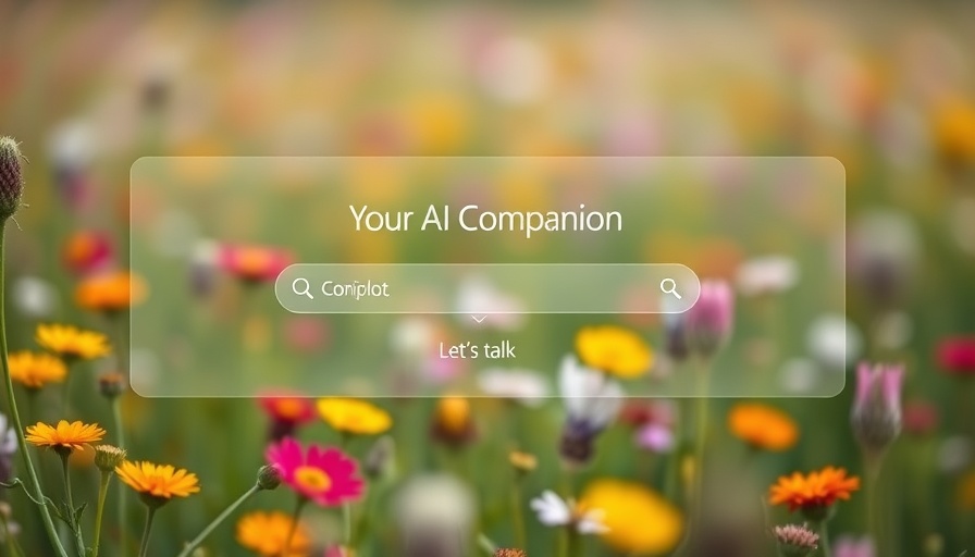 Microsoft Copilot new features floral interface with 'Your AI Companion'.
