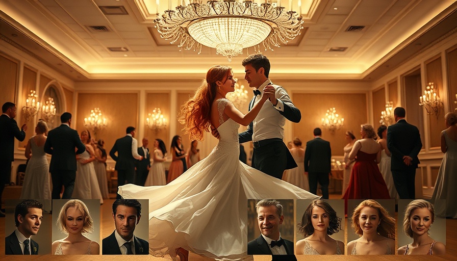 Elegant ballroom and detailed male portraits created by Midjourney AI image generator.