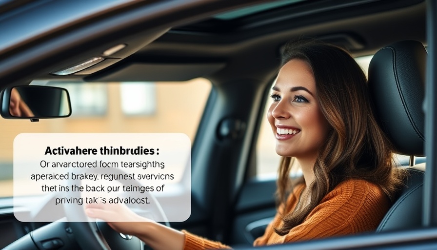 Woman in car discussing Pulse safer braking technology.