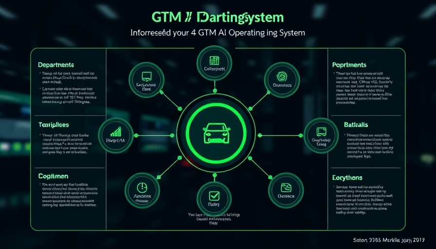 Infographic of GTM AI Operating System for Automotive Dealerships.