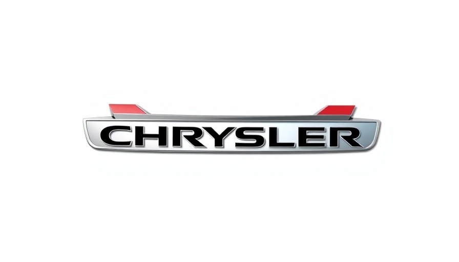 Chrysler logo with minimalistic design on a white background
