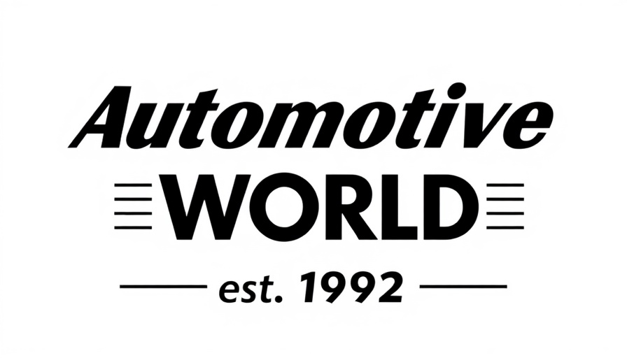 Automotive World logo, est. 1992 in black font