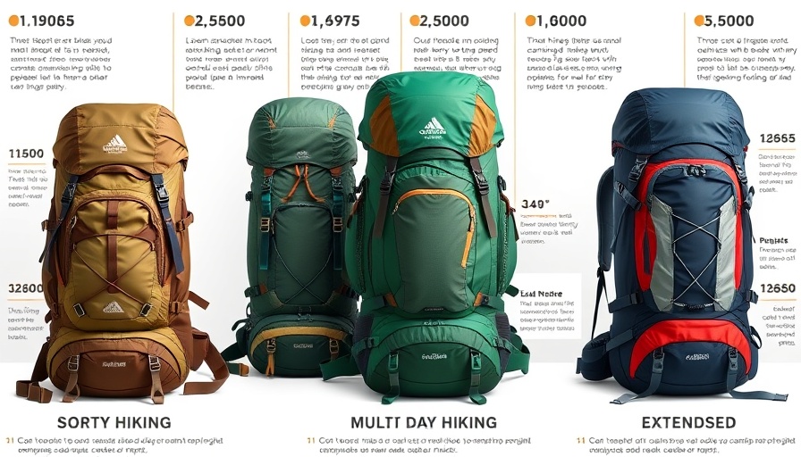 Best camping backpacks for outdoor adventures displayed for various hiking needs.