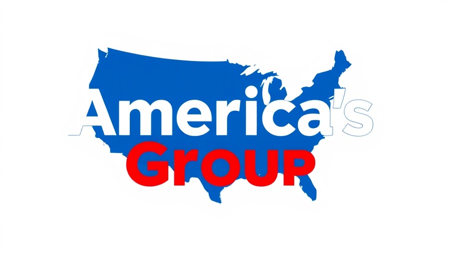 America's Group logo in bold colors and map design.