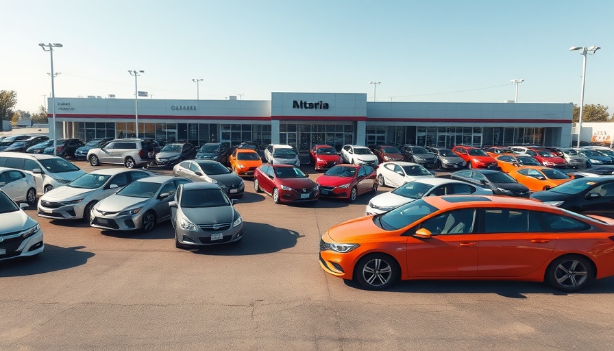 Parked cars showcasing affordability in auto market.