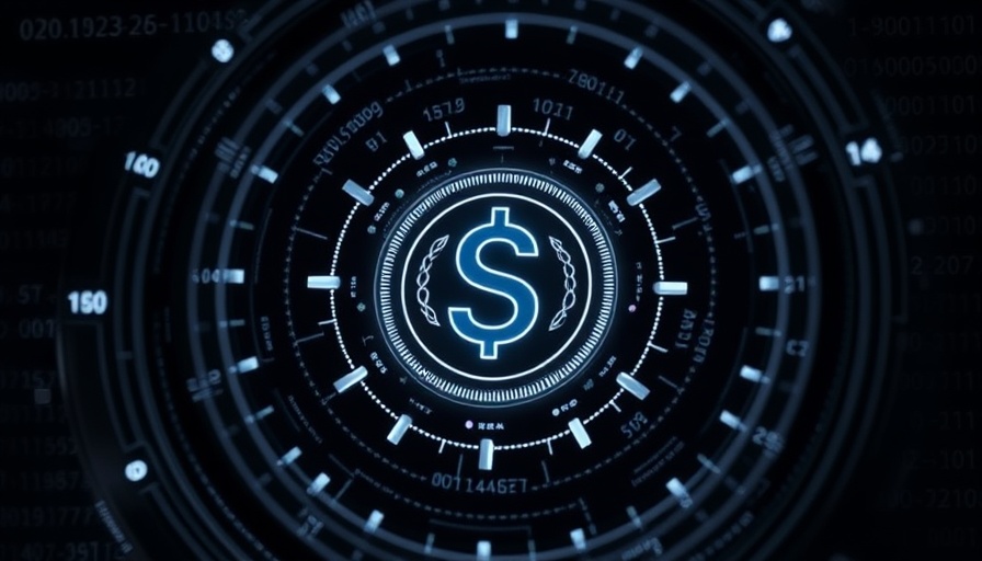 Madwell Loan Payment Defaults digital finance display, abstract binary background