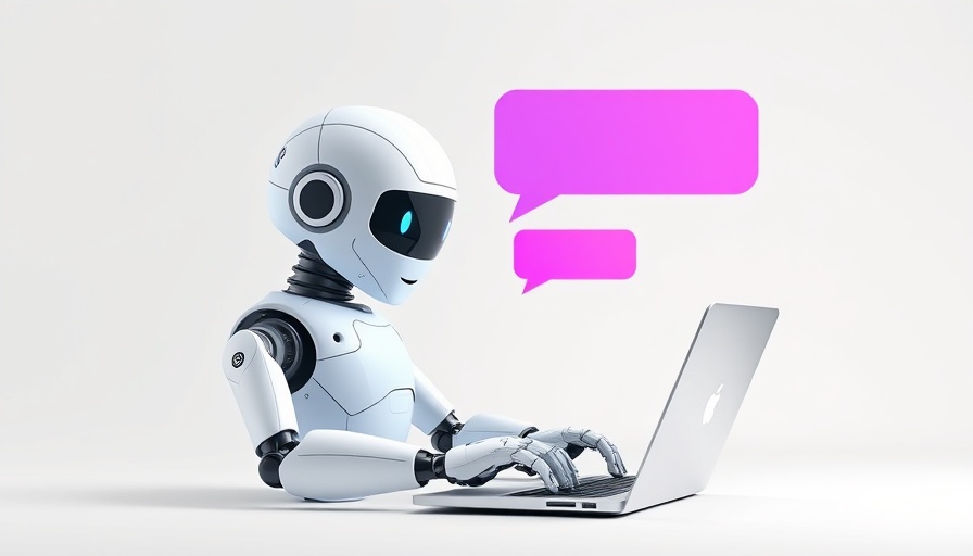 AI robot interacting with chat bubbles, signifies Remote MCP Server for AI Agent Development.