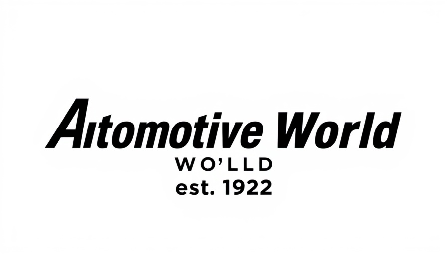 Minimalistic logo for Automotive World est. 1992.