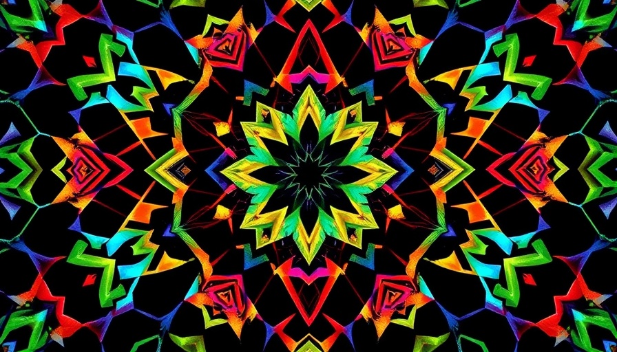 Intricate geometric pattern symbolizing AI-enabled enterprise management.