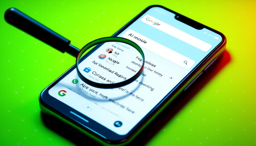 Google AI search upgrade shown on smartphone with AI mode highlighted.