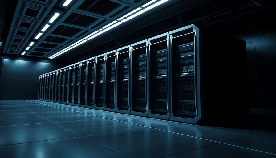 Sleek IBM z17 server for generative AI workloads in a dark setting.