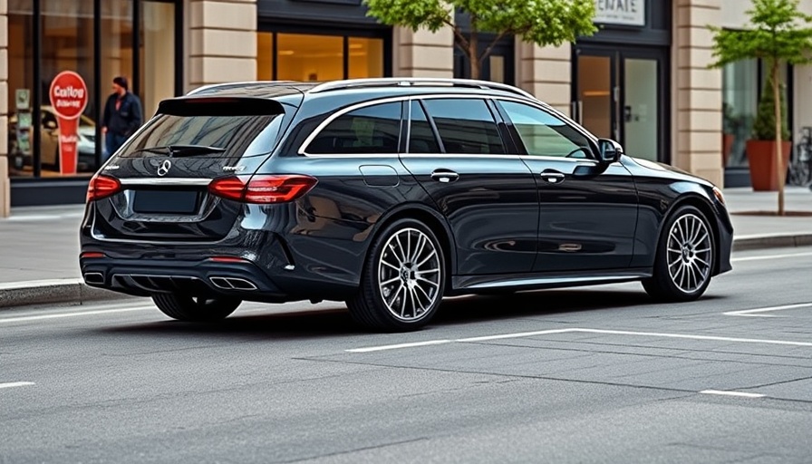 2026 Mercedes-AMG E53 Wagon in an urban setting