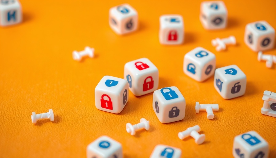 Locks on dice representing cybersecurity PR strategies.