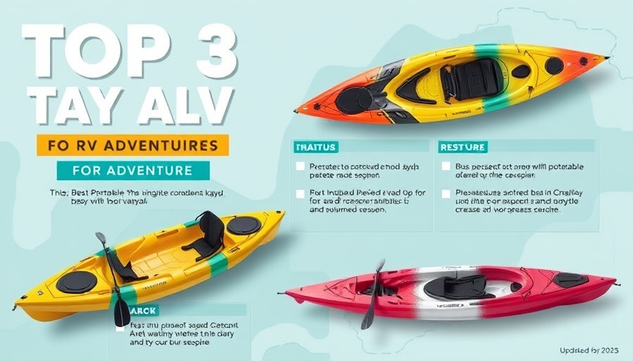 Best Portable Kayaks for RV Adventures graphic overview.