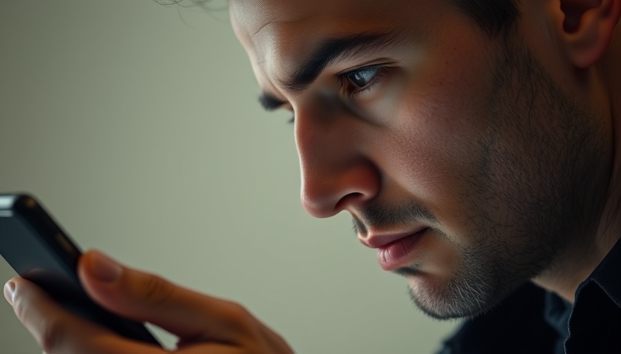 Meta Antitrust Trial image with intense focus on phone logo.