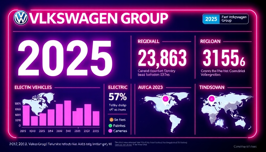 Volkswagen Group all-electric deliveries data infographic 2025
