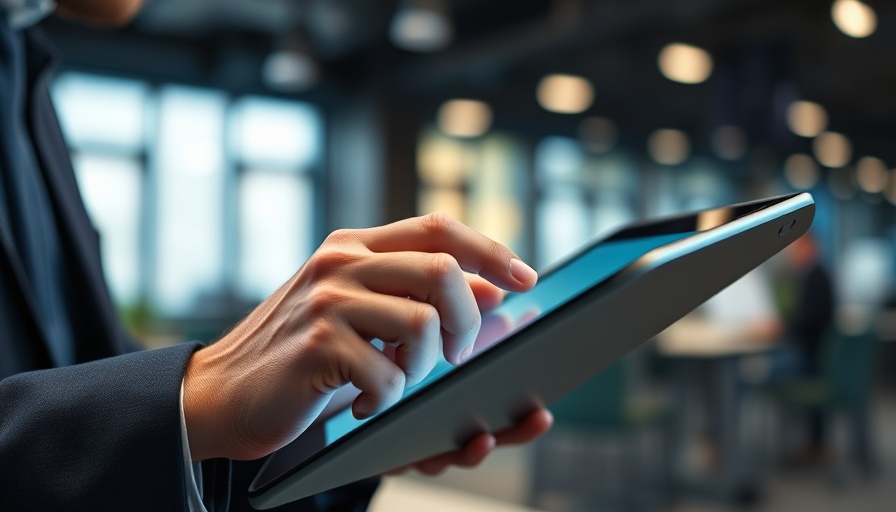 AI in trades efficiency with modern tablet use