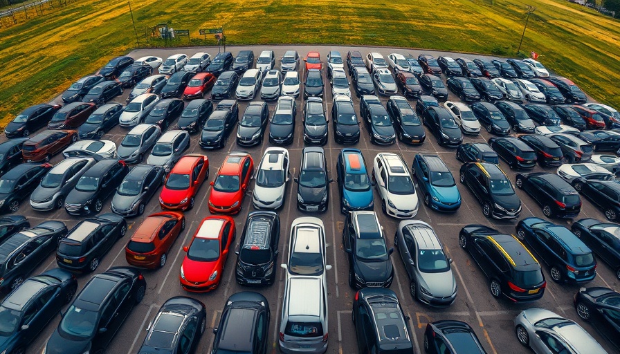 New cars parked in lot, prices stable, credit access improves.