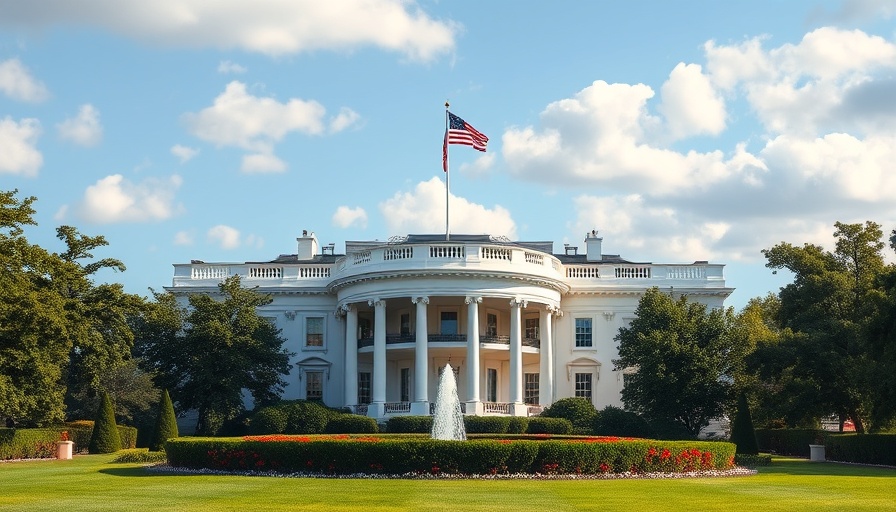 The White House representing tech stocks tariff impact context.