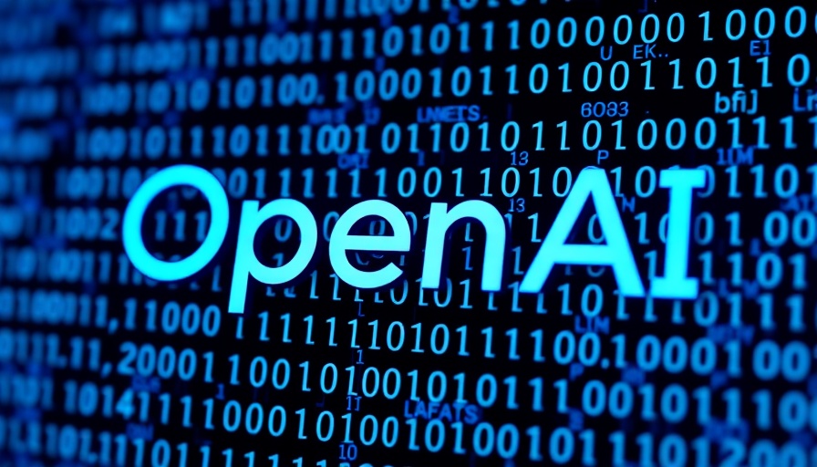OpenAI on binary code, symbolizing industry-specific AI benchmarks.