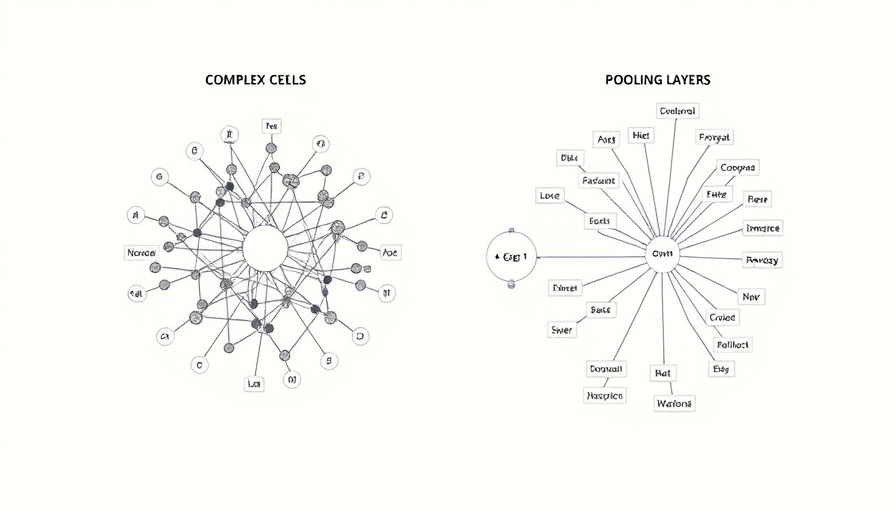 Complex cells diagram in AI with convolutional layers.