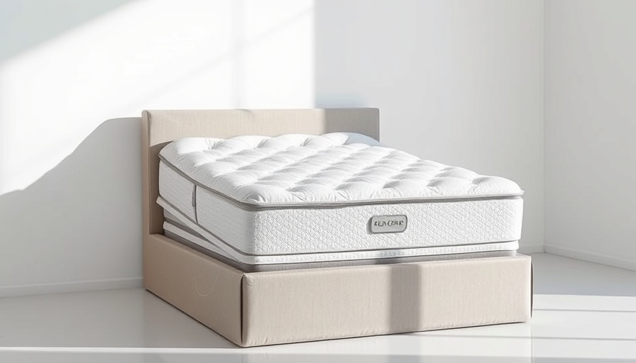 Contemporary boxed mattress in clean room, UK 2025