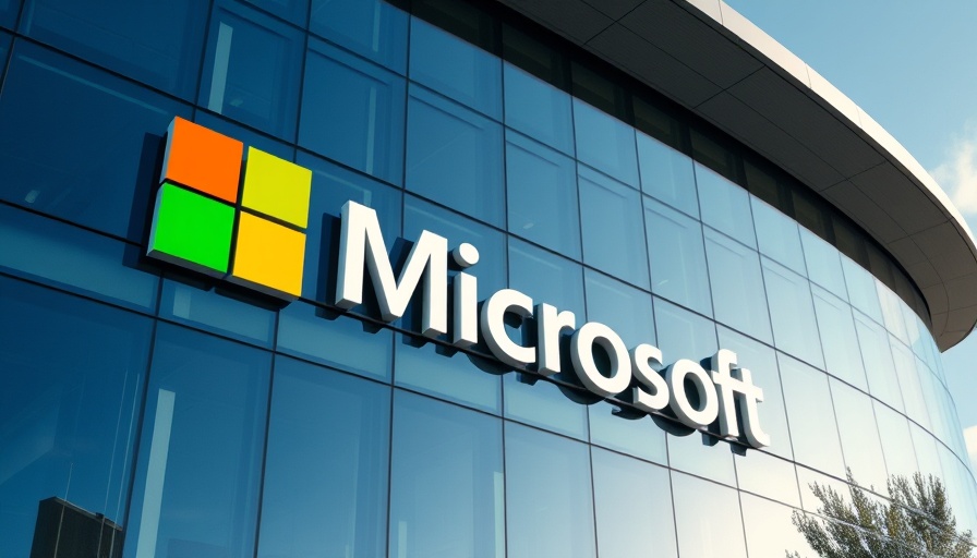 Microsoft building logo under clear blue sky, AI models struggle to debug software topic.