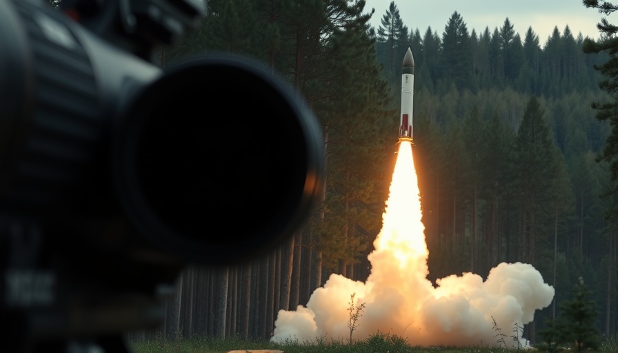 Generative AI in Military Intelligence: Missile launch view.