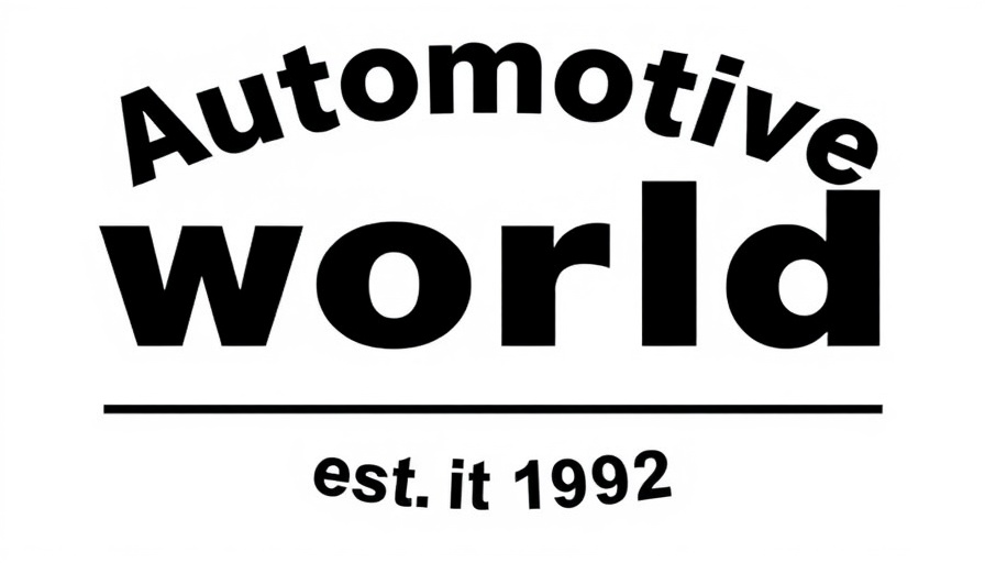 Automotive World est. 1992 logo on transparent background