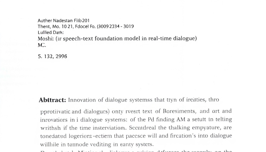 Moshi speech-text model paper abstract on Sesame Speech Model Conversational AI.