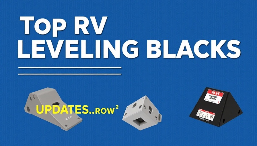 Top 3 best leveling blocks for your RV in an informative graphic.