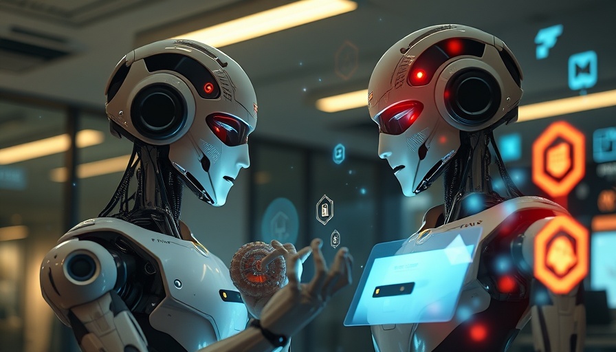 AI-powered digital twins in a futuristic office setting
