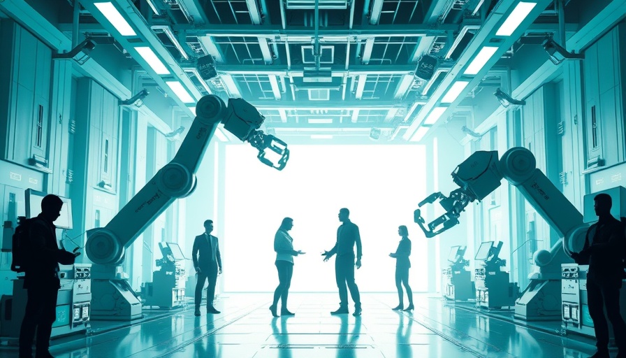Futuristic automation vision cover with robotic elements.