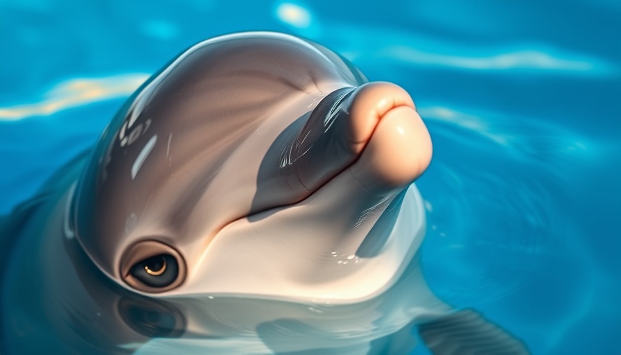 Curious dolphin in water representing Google AI dolphin communication