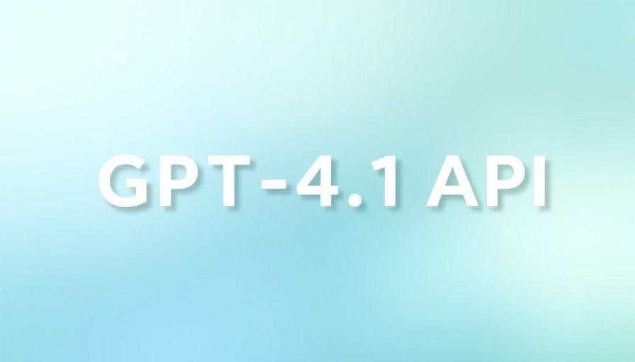 OpenAI GPT-4.1 API logo on gradient background for developers