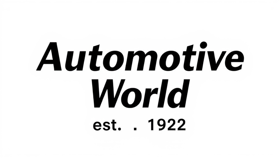 Automotive World logo, established 1992, black text.